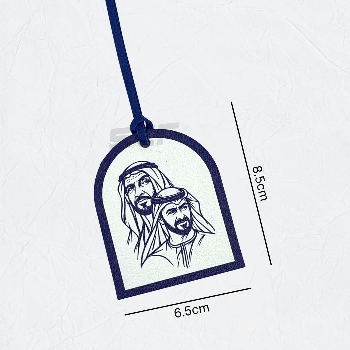 Leather Charm Double Side Sheikh Zayed bin Sultan Al Nahyan & Sheikh Mohammed bin Zayed Al Nahyan - 3