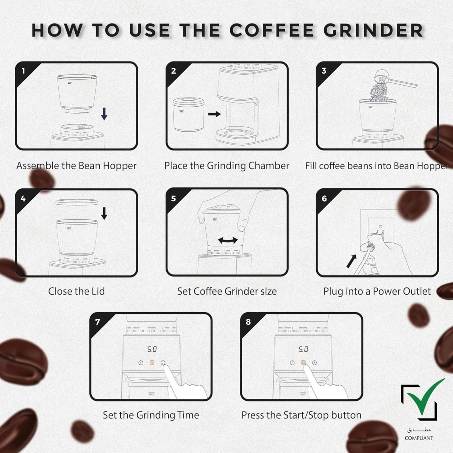Lepresso Conical Burr Grinder
