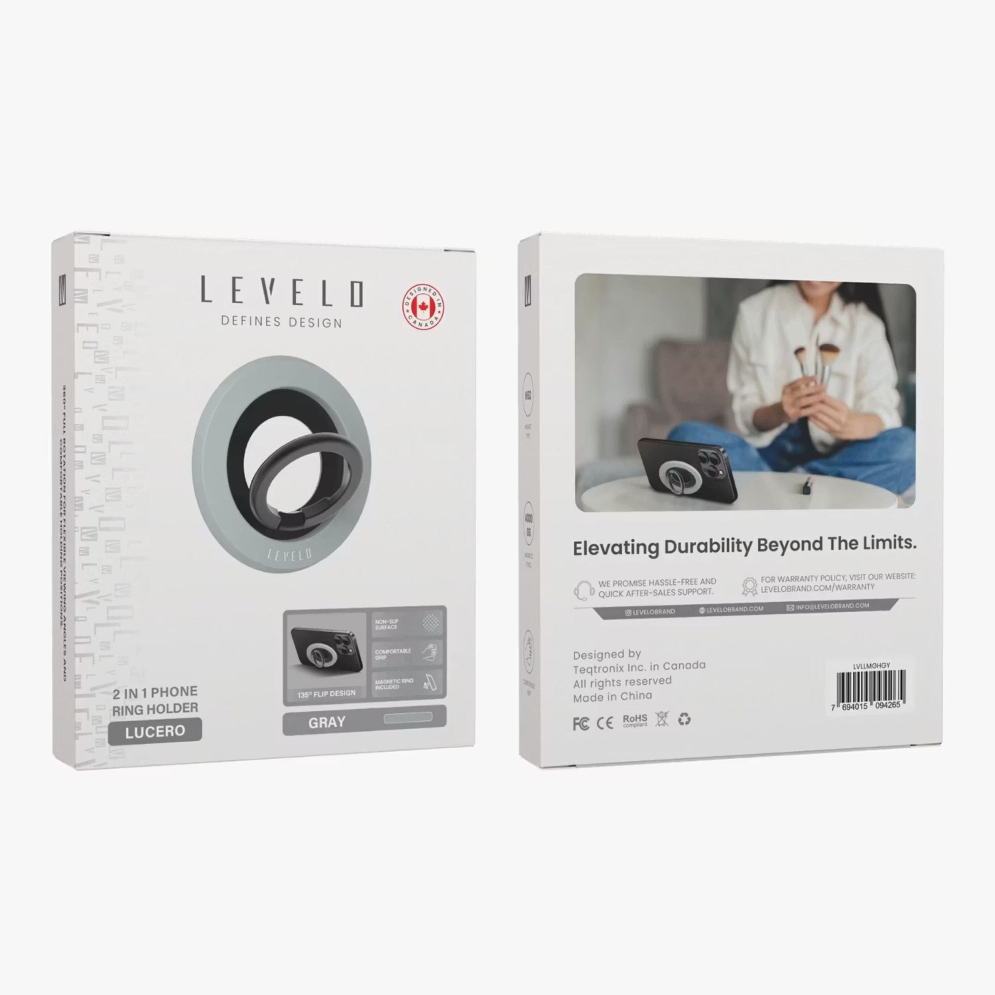 Levelo Lucero 2 in 1 Phone Ring Holder