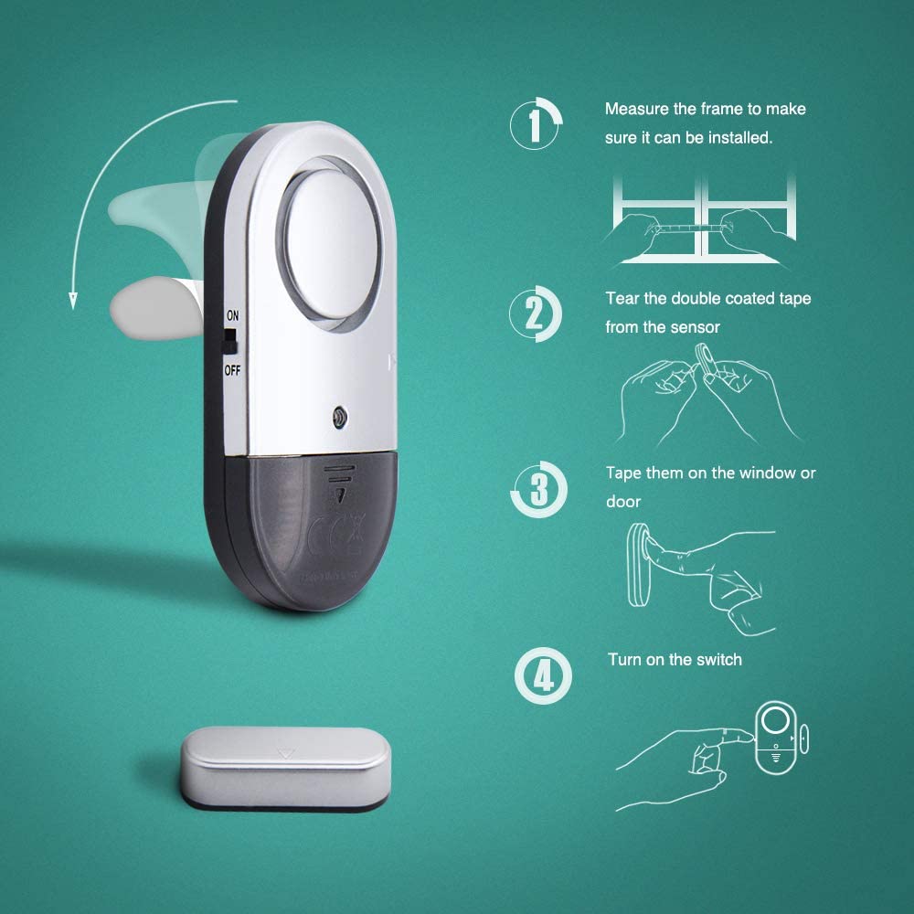 Loud Door and Window Open Alarm Sensor