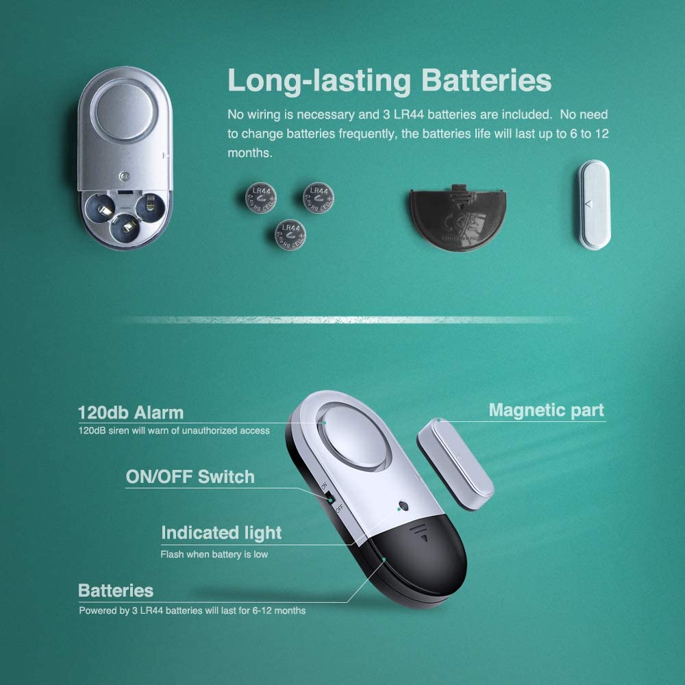 Loud Door and Window Open Alarm Sensor