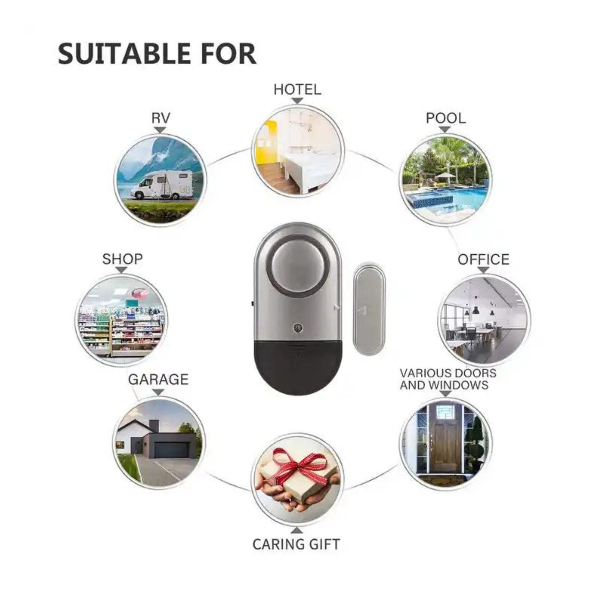 Loud Door and Window Open Alarm Sensor