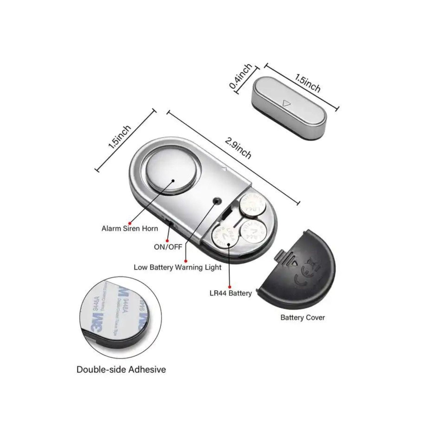 Loud Door and Window Open Alarm Sensor