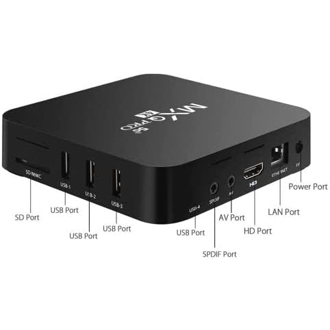 MXQ Pro 4K Android 11.1 Internet Multimedia TV Box - Black
