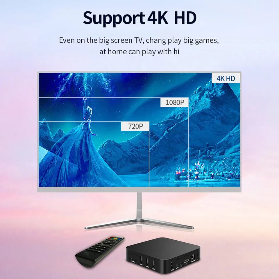 MXQ Pro 4K Android 11.1 Internet Multimedia TV Box - Black