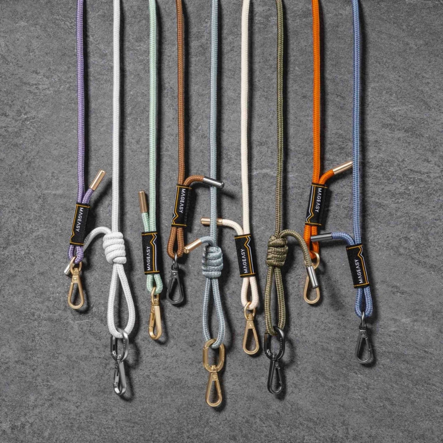 MagEasy 6mm Strap + Strap Card - Phone Lanyard - Misty Blue