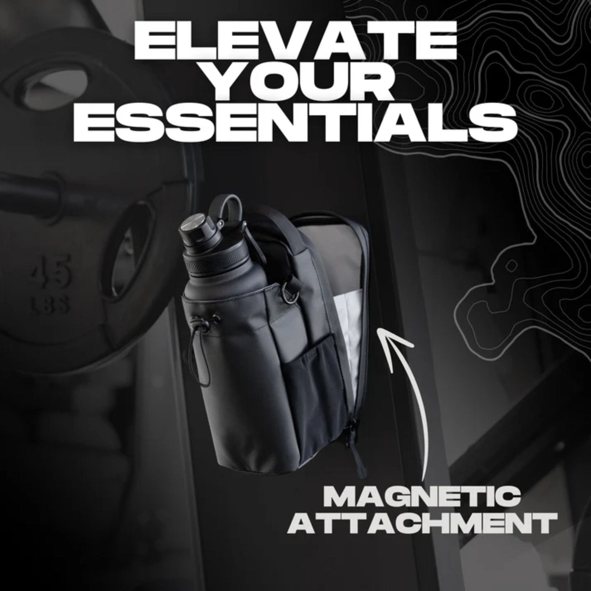 Magnetic Gym Bag - Black