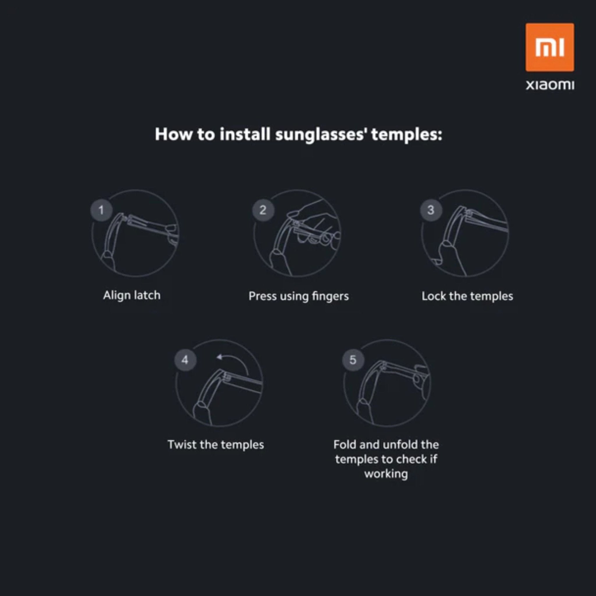 Mi Polarized Explorer Sunglasses - Gray