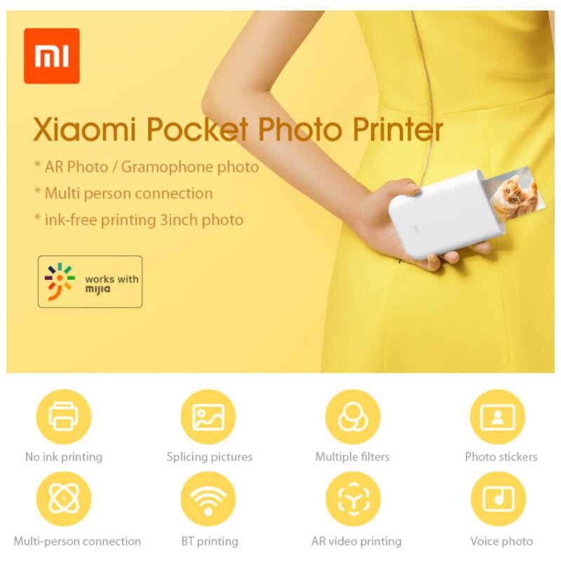 Mi Portable Photo Printer - White