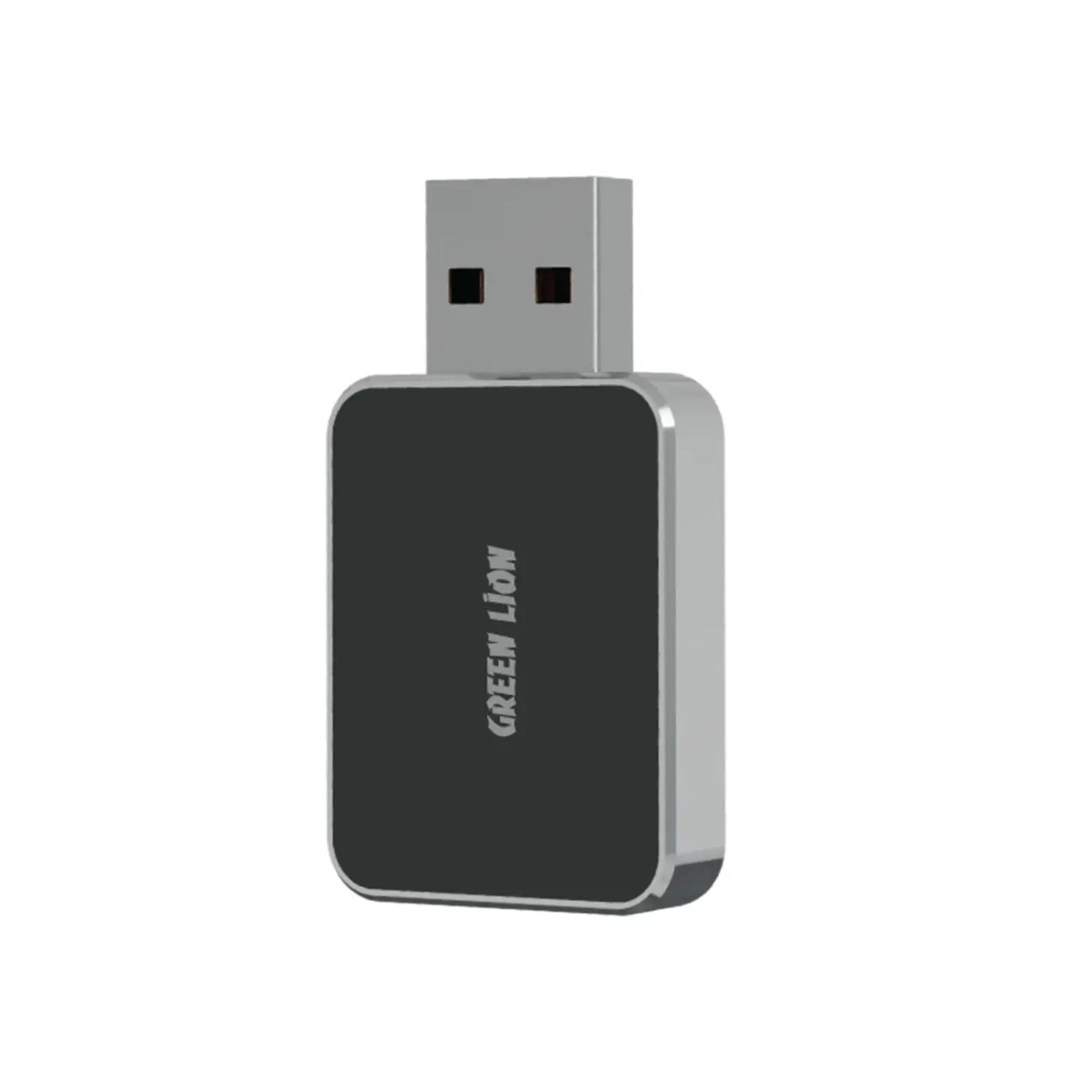 Mini Green Lion Wireless Adapter for CarPlay and Android Auto - Black