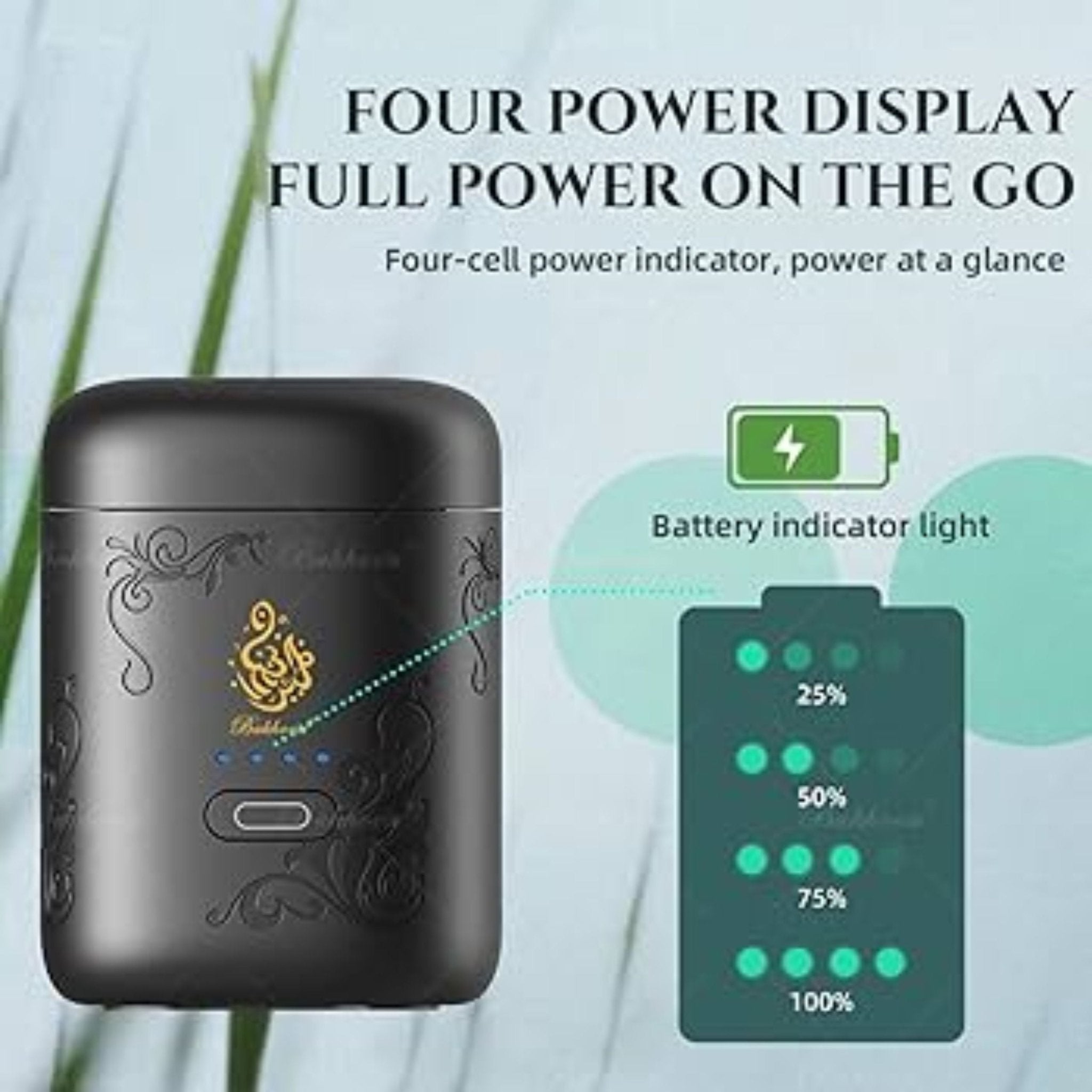 Mini Portable Incense Burner B38 - Black