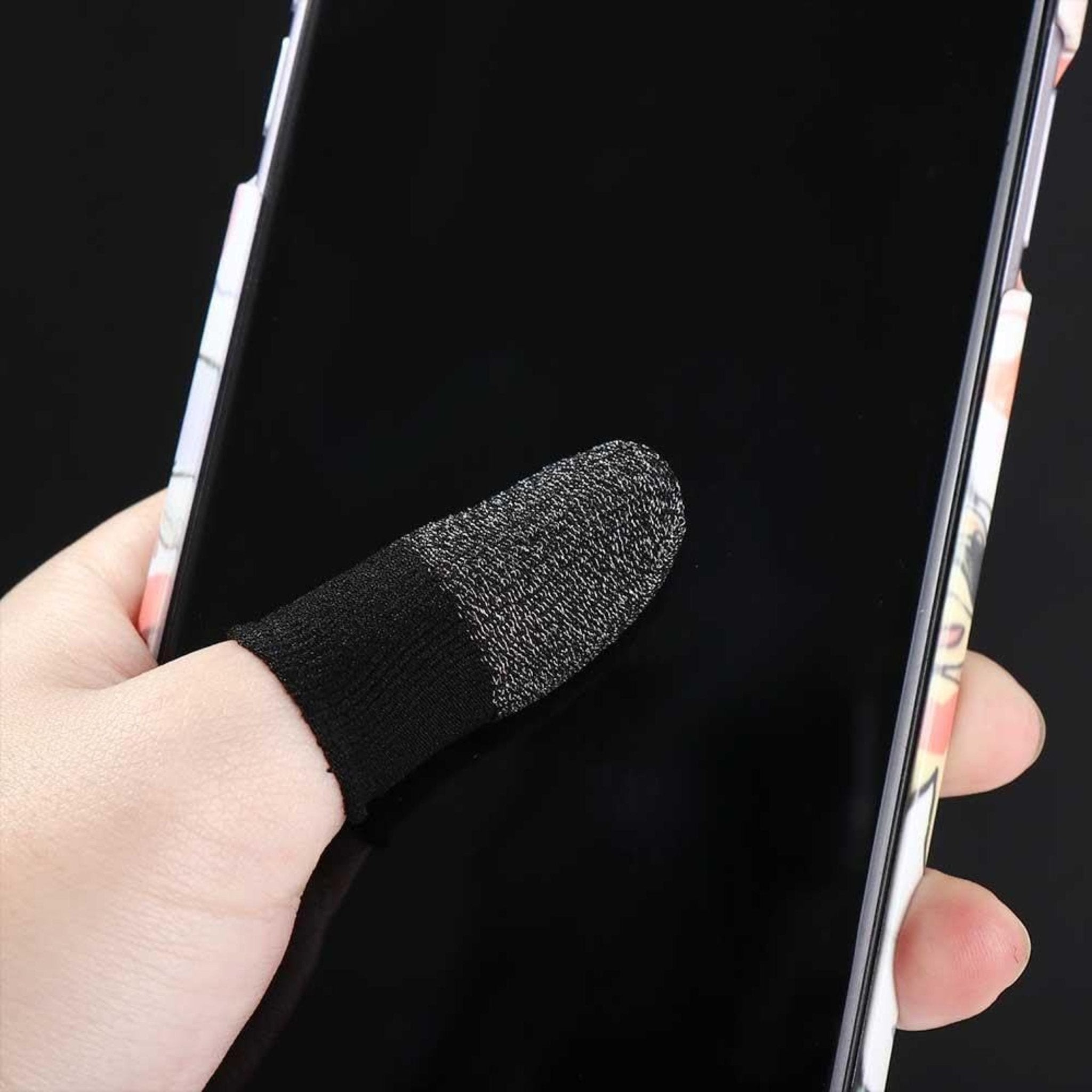Mobile Gaming Finger Sleeve - Black