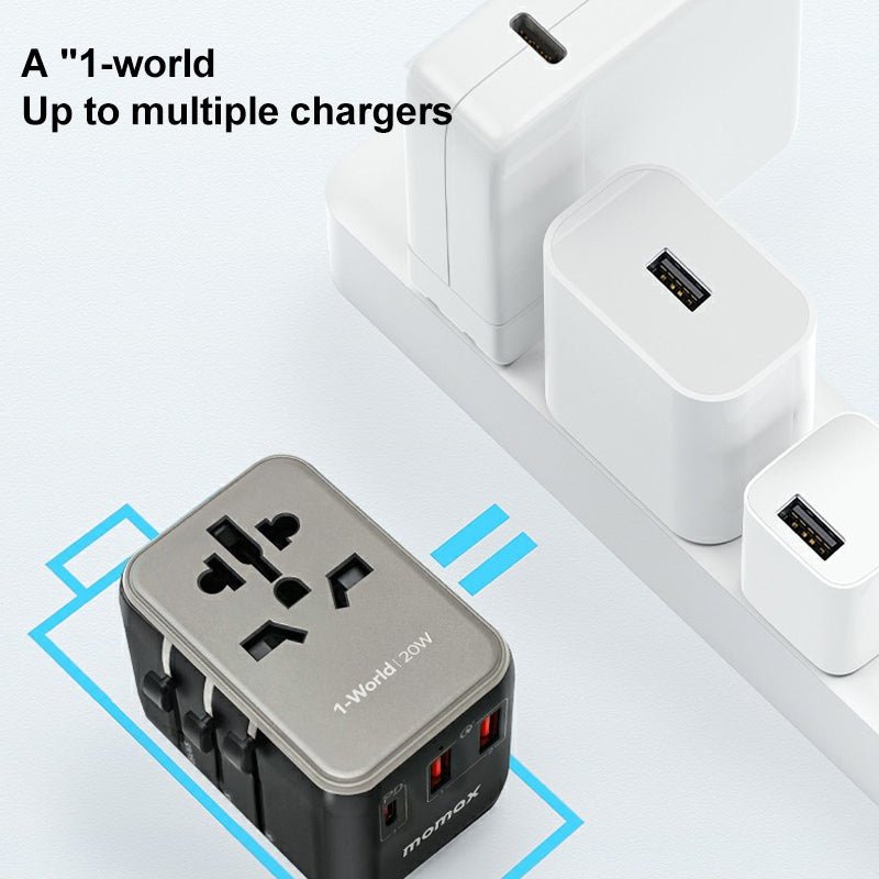 Momax 1-World PD Global Travel Fast Charging Socket 20W