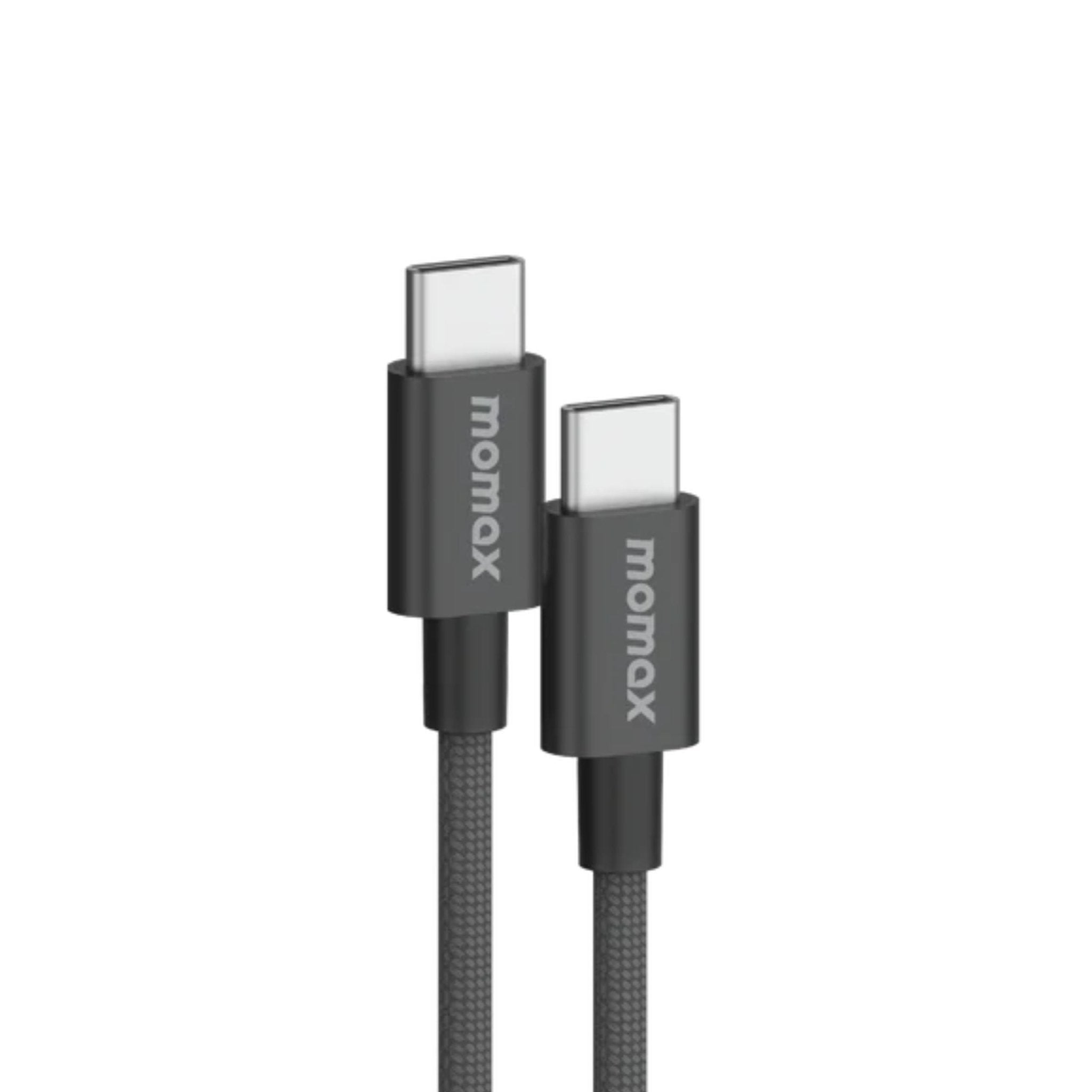 Momax Elite 60W USB-C TO USB-C Triple Braided Nylon Cable 1.5M - Black