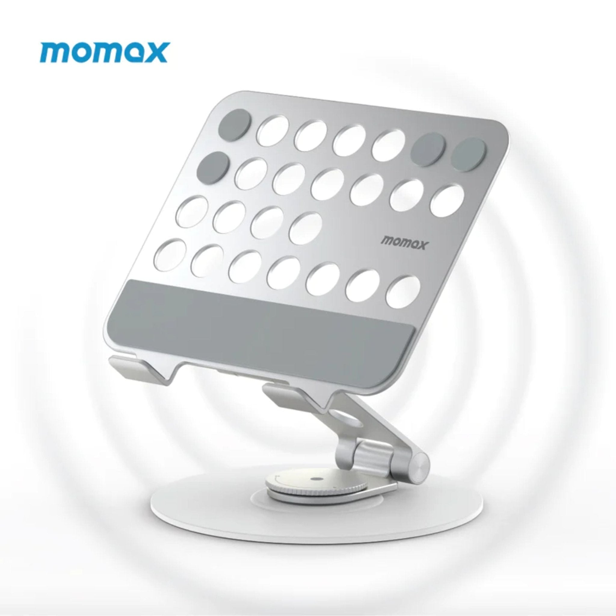 Momax Fold Stand Mila Rotatable Tablet Stand - Silver