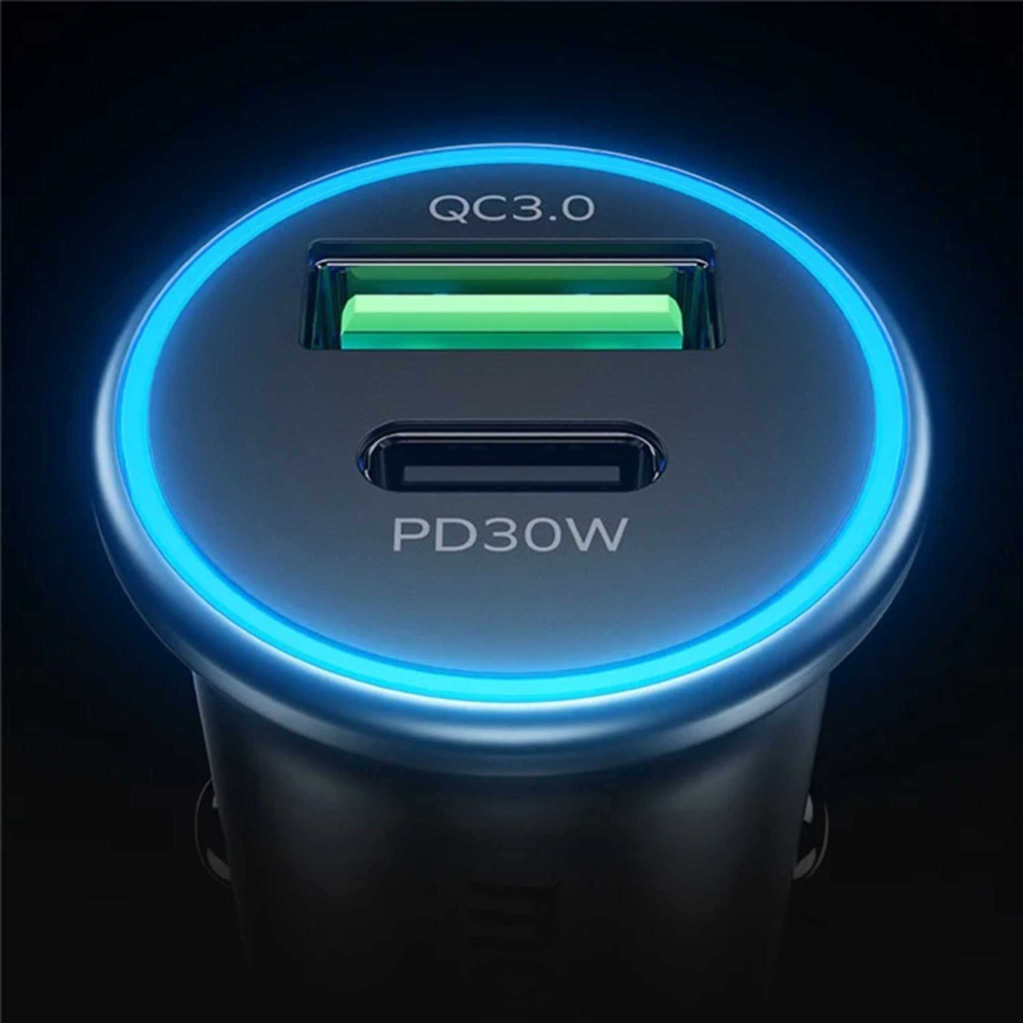 Momax Move 30W Dual Port Car Charger - Gray