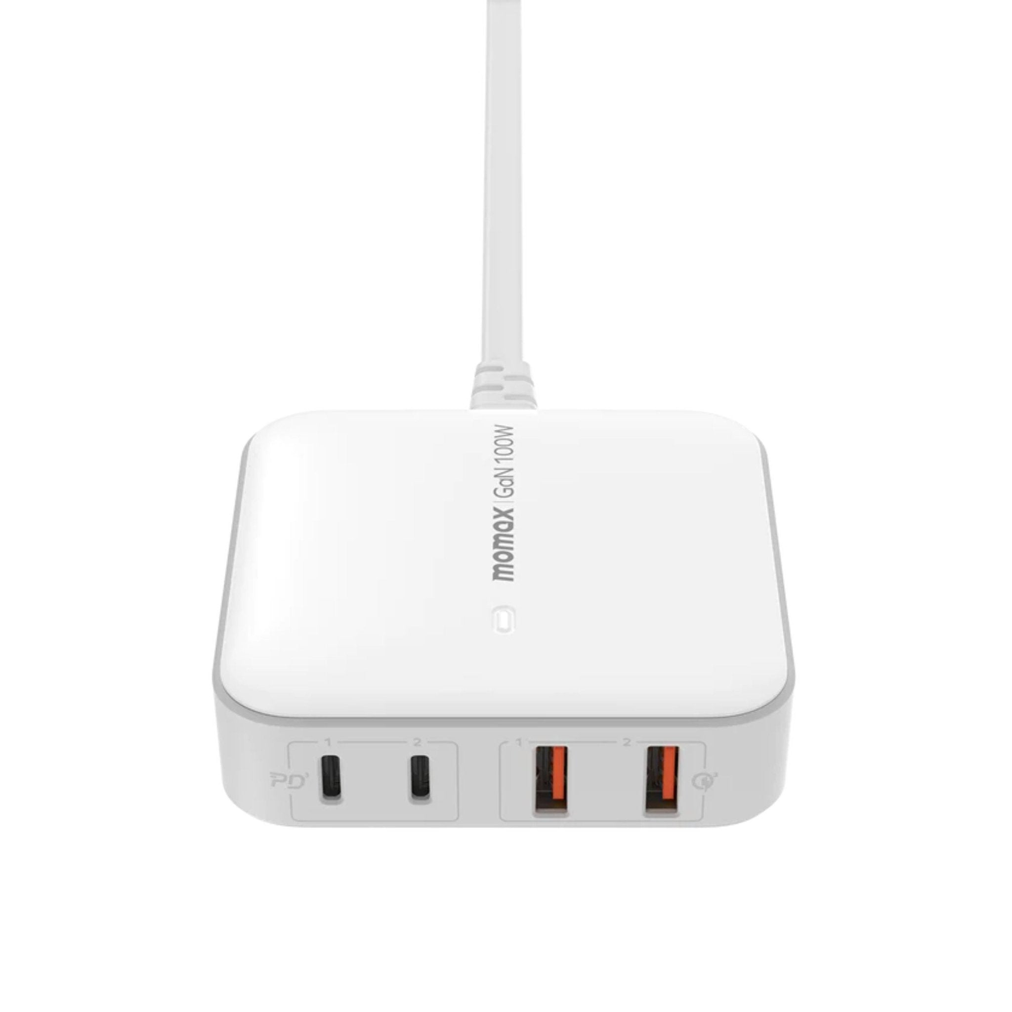 Momax Oneplug 100w 4 Port Gan Desktop Charger