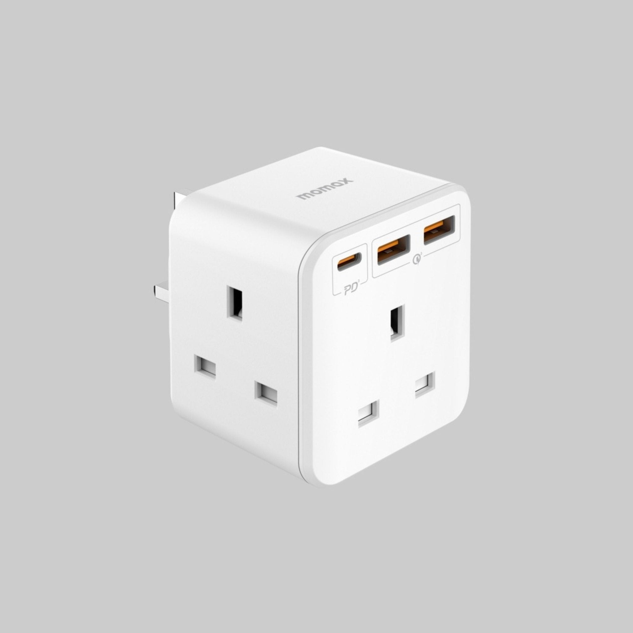 Momax Oneplug 3-Outlet Cube Extension Socket with USB