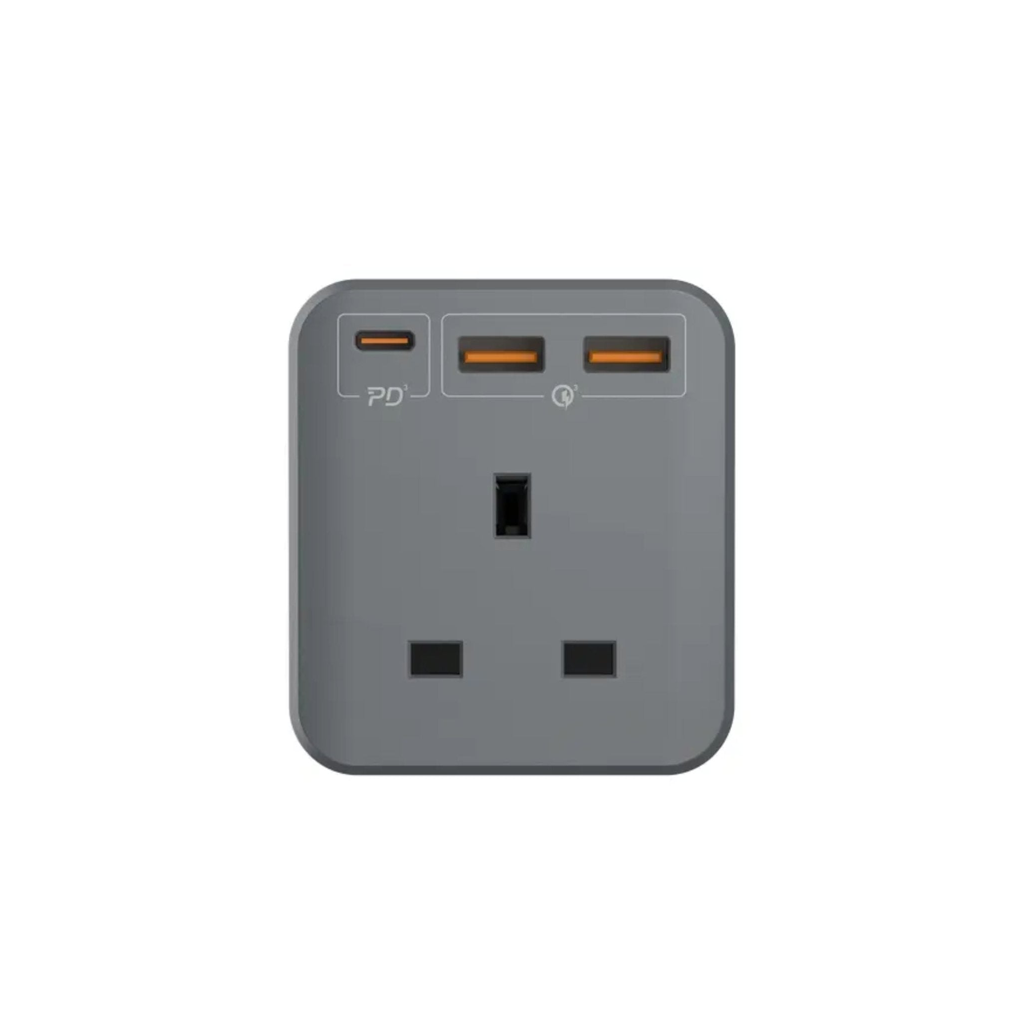 Momax Oneplug 3-Outlet Cube Extension Socket with USB
