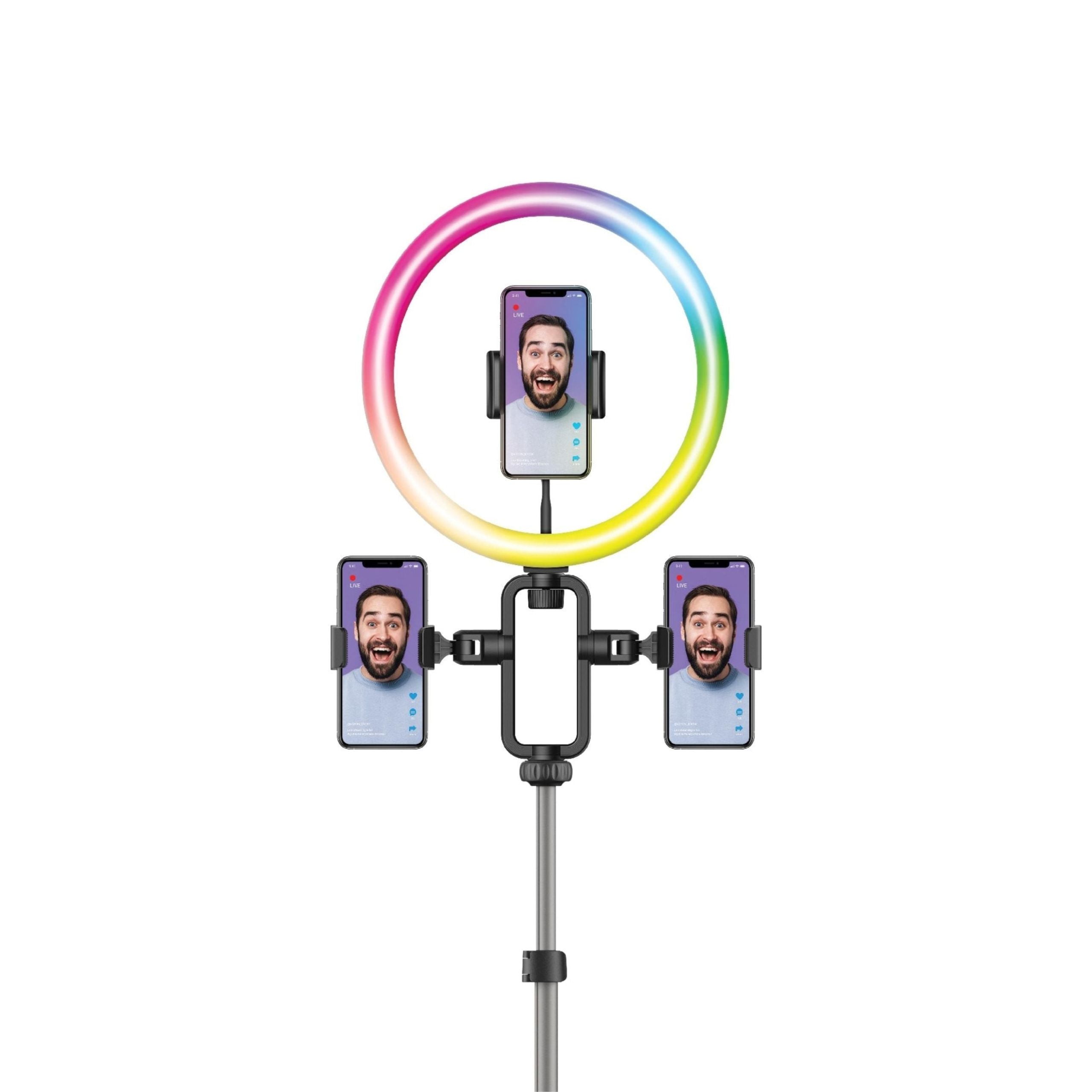 Momax V.log Livestream Ring Light 12 - RGB + Stand