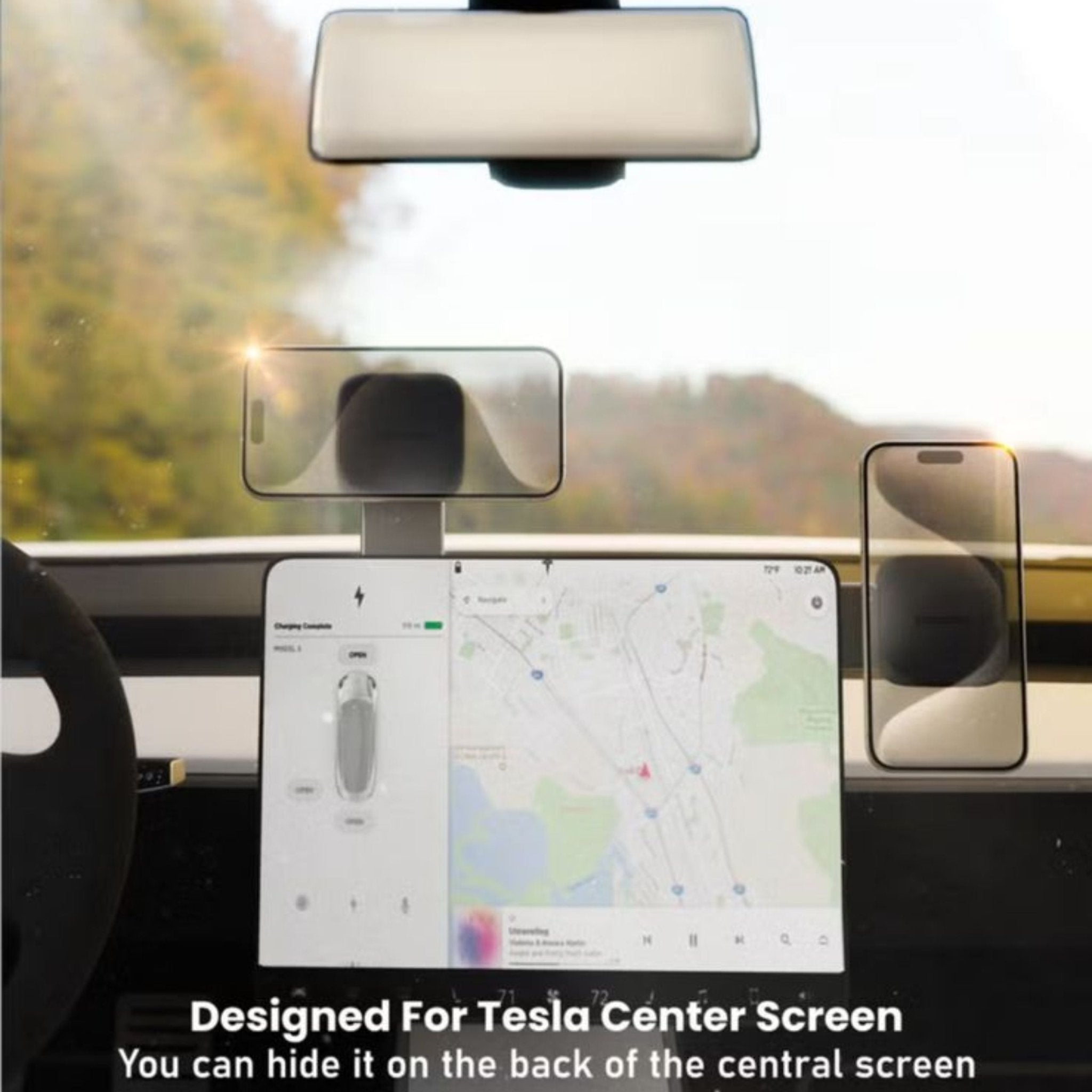 Moxedo 2in1 Flexi-Grip Magnetic Phone Holder - Black