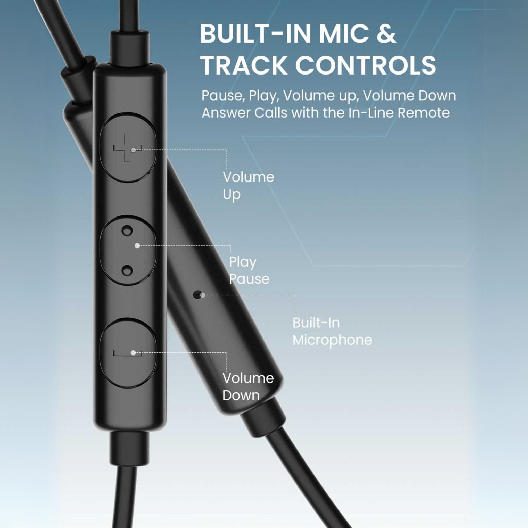 Moxedo Mono Stereo Earphones Built-in Microphone Type-C Connector
