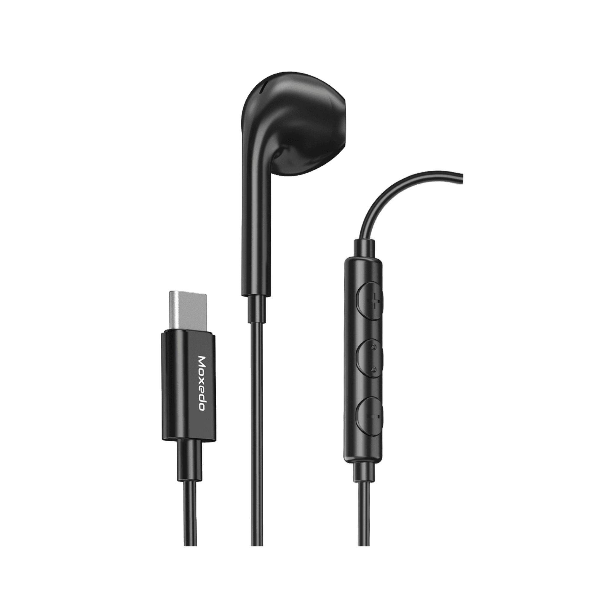 Moxedo Mono Stereo Earphones Built-in Microphone Type-C Connector