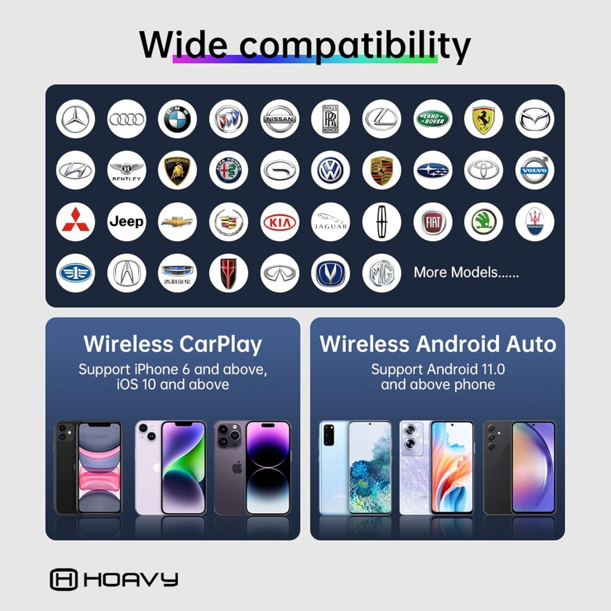 Moxedo Plug & Play Carplay AI Smart Box 4K - Black