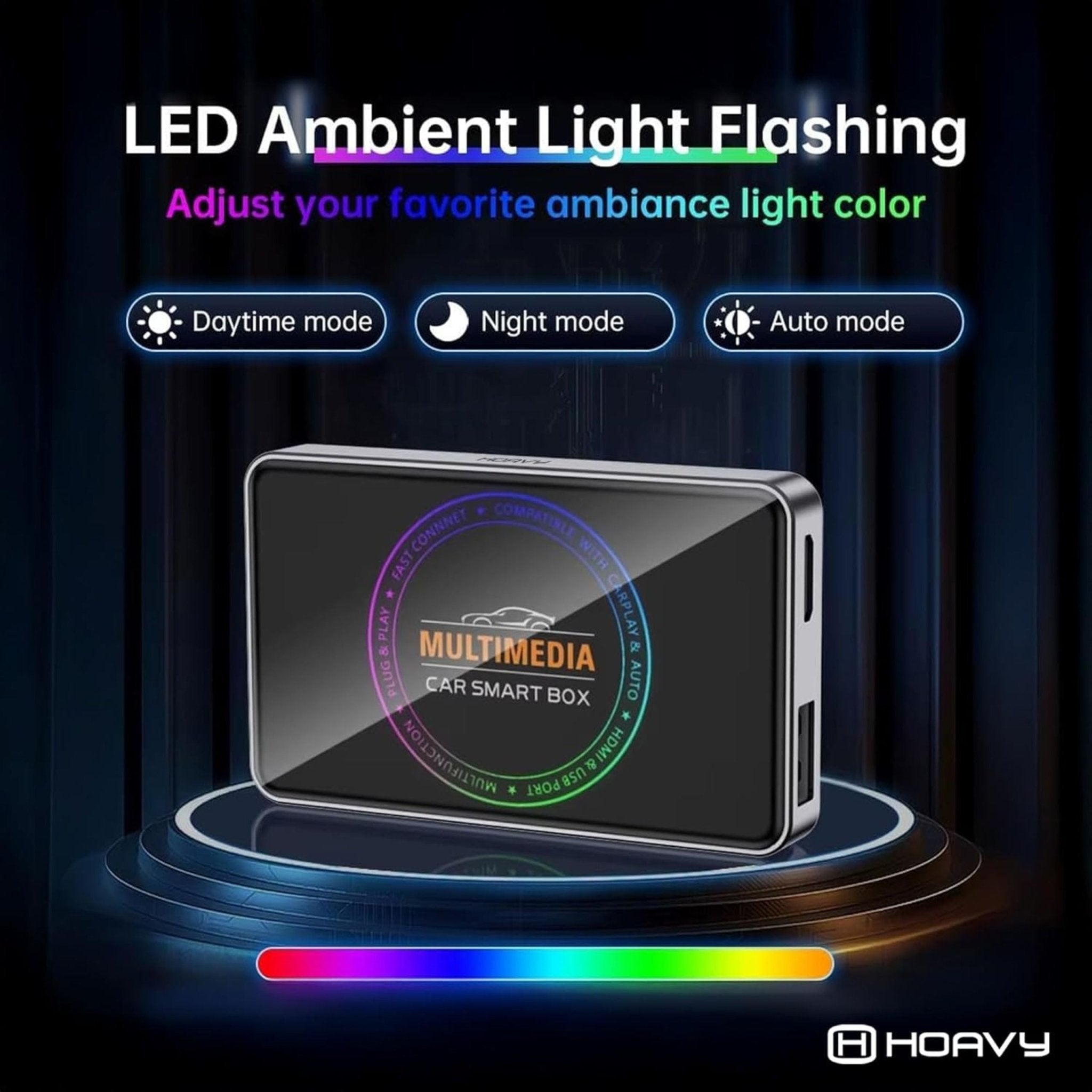 Moxedo Plug & Play Carplay AI Smart Box 4K - Black