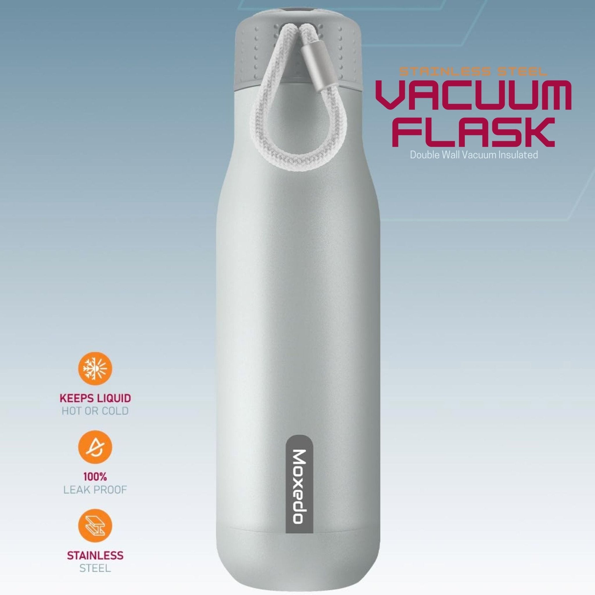 Moxedo Vacuum Flask Stainless Steel Double Wall Vacuum Insulated