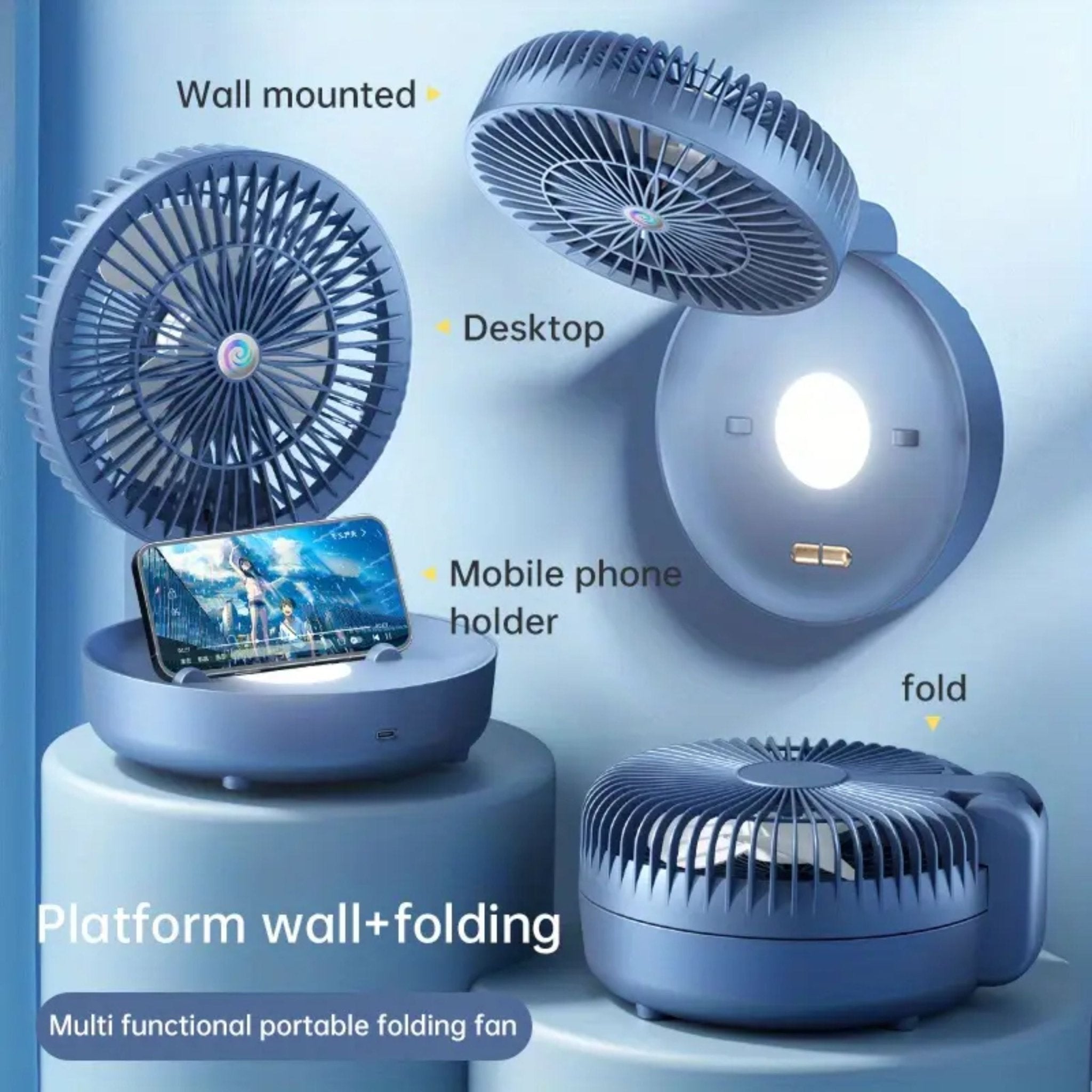 Multifunctional Circulating Fan F911 - Blue