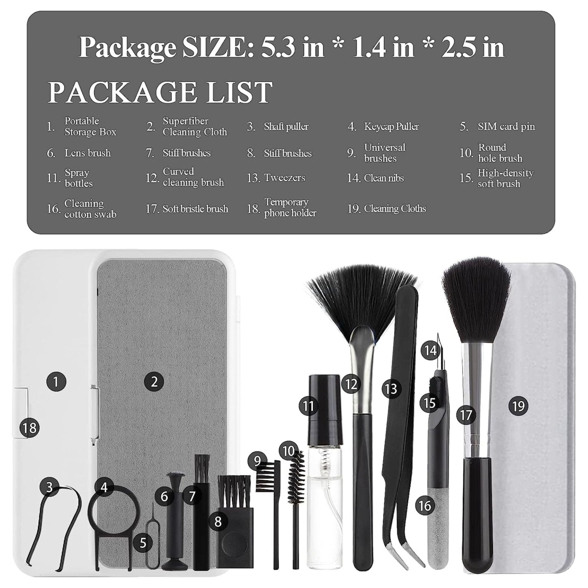 Multifunctional Cleaning Brush 18-in-1 Keyboard Cleaning Kit