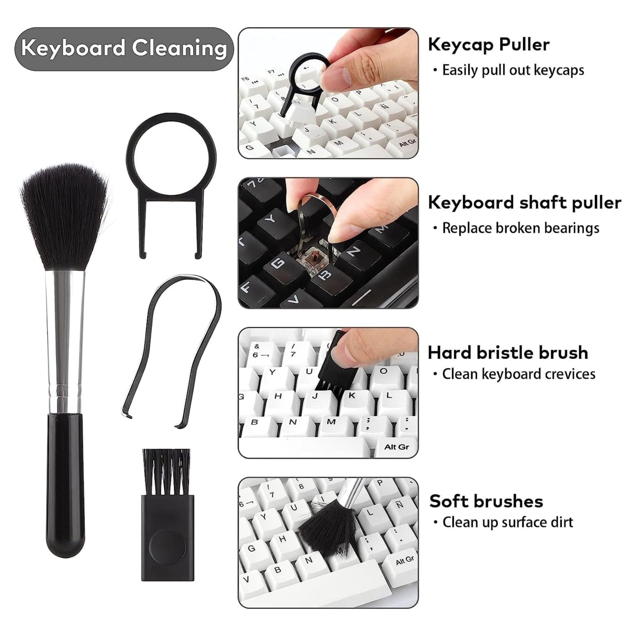 Multifunctional Cleaning Brush 18-in-1 Keyboard Cleaning Kit