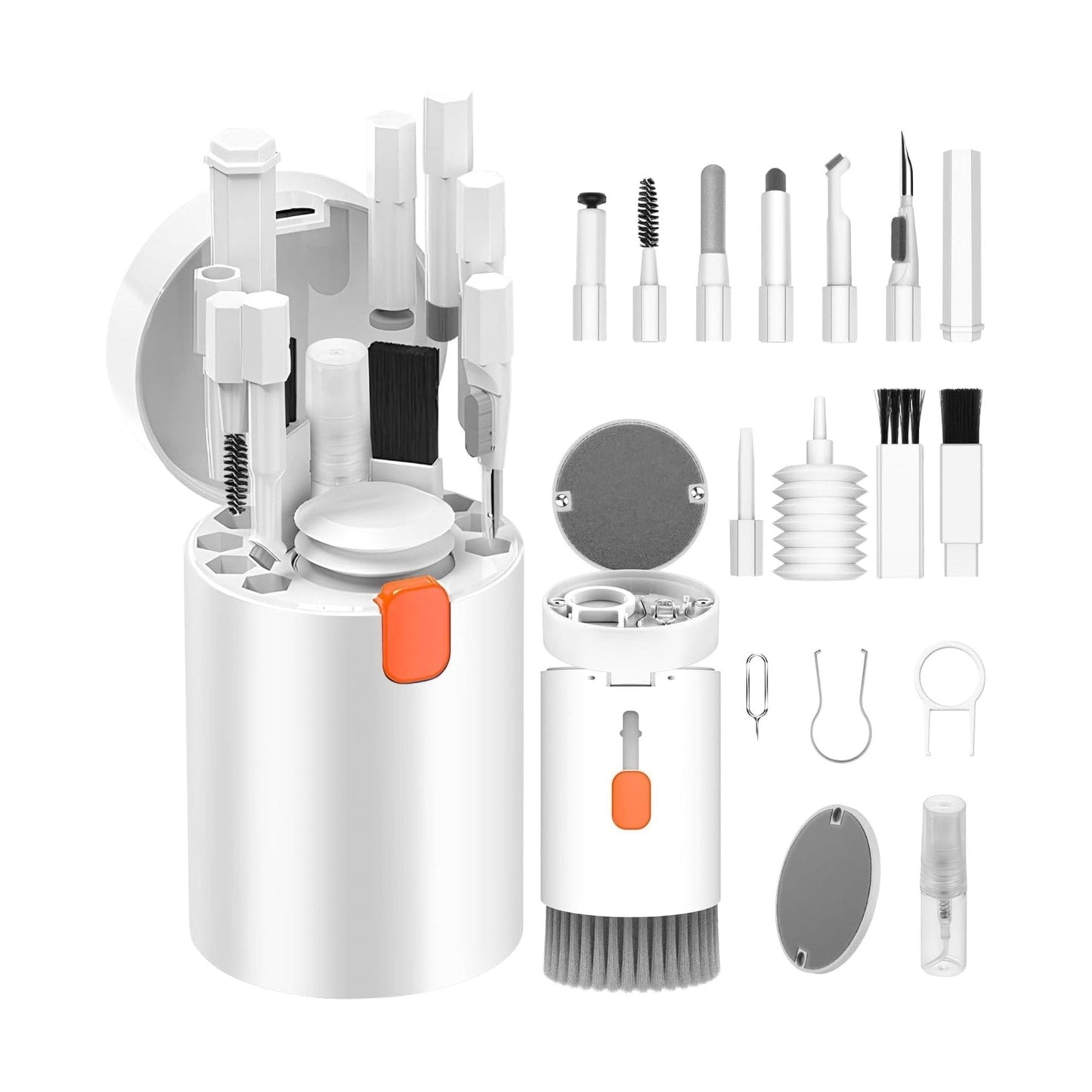 Multifunctional Cleaning Brush 20-in-1 Keyboard Cleaning Kit - White