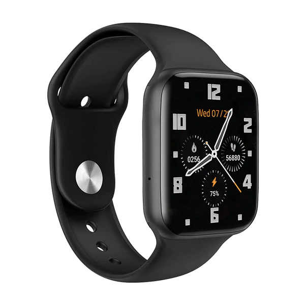 Mycandy Smartwatch With Body Temp Heart Bp Steps Sleep Tracking - Black