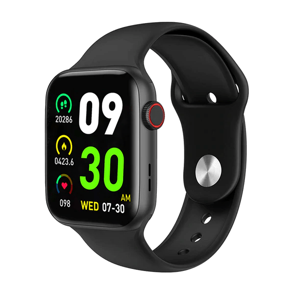 Mycandy Smartwatch With Body Temp Heart Bp Steps Sleep Tracking - Black