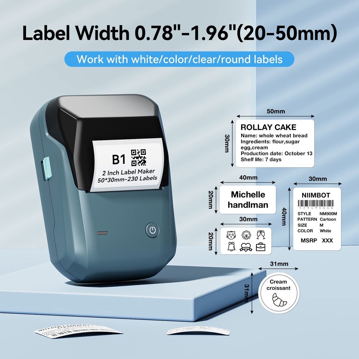 NIIMBOT B1 Smart Label Printer
