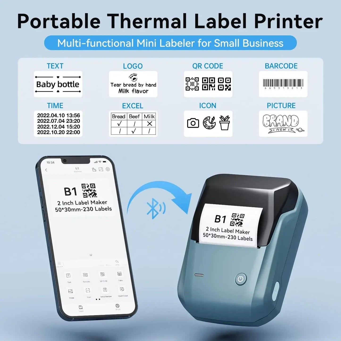 NIIMBOT B1 Smart Label Printer