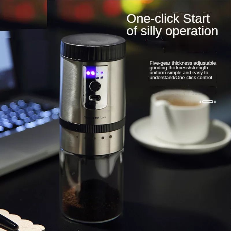 Omega Korea 1 Portable Electric Coffee Grinder | USB Rechargeable Travel Coffee Machine
