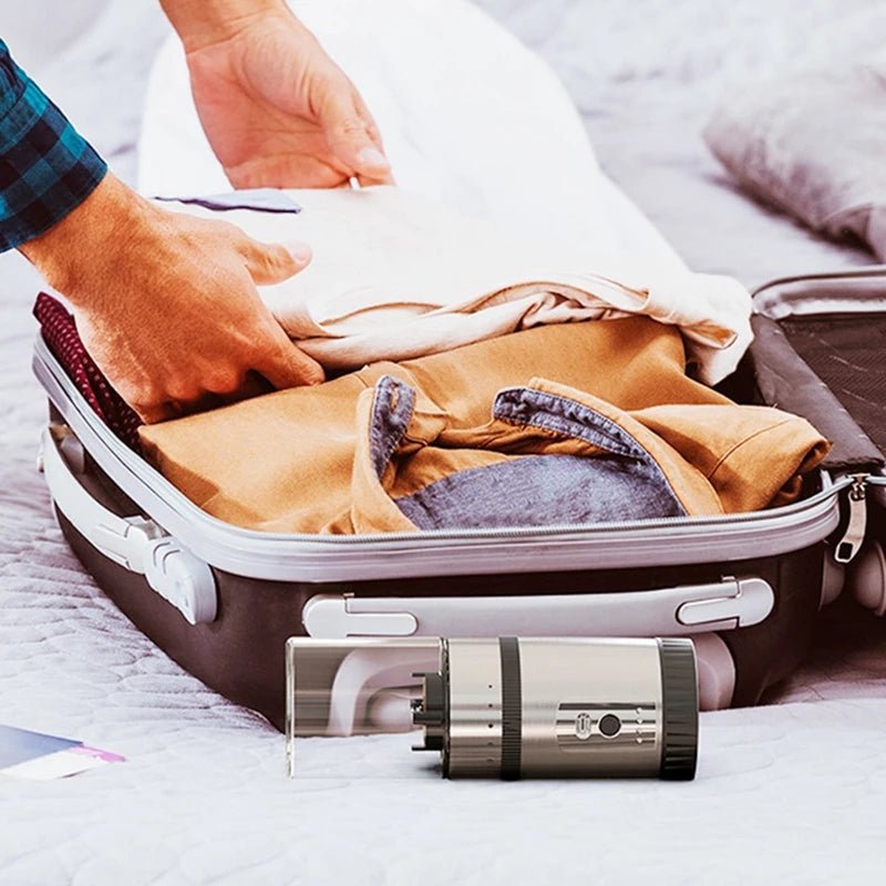 Omega Korea 1 Portable Electric Coffee Grinder | USB Rechargeable Travel Coffee Machine