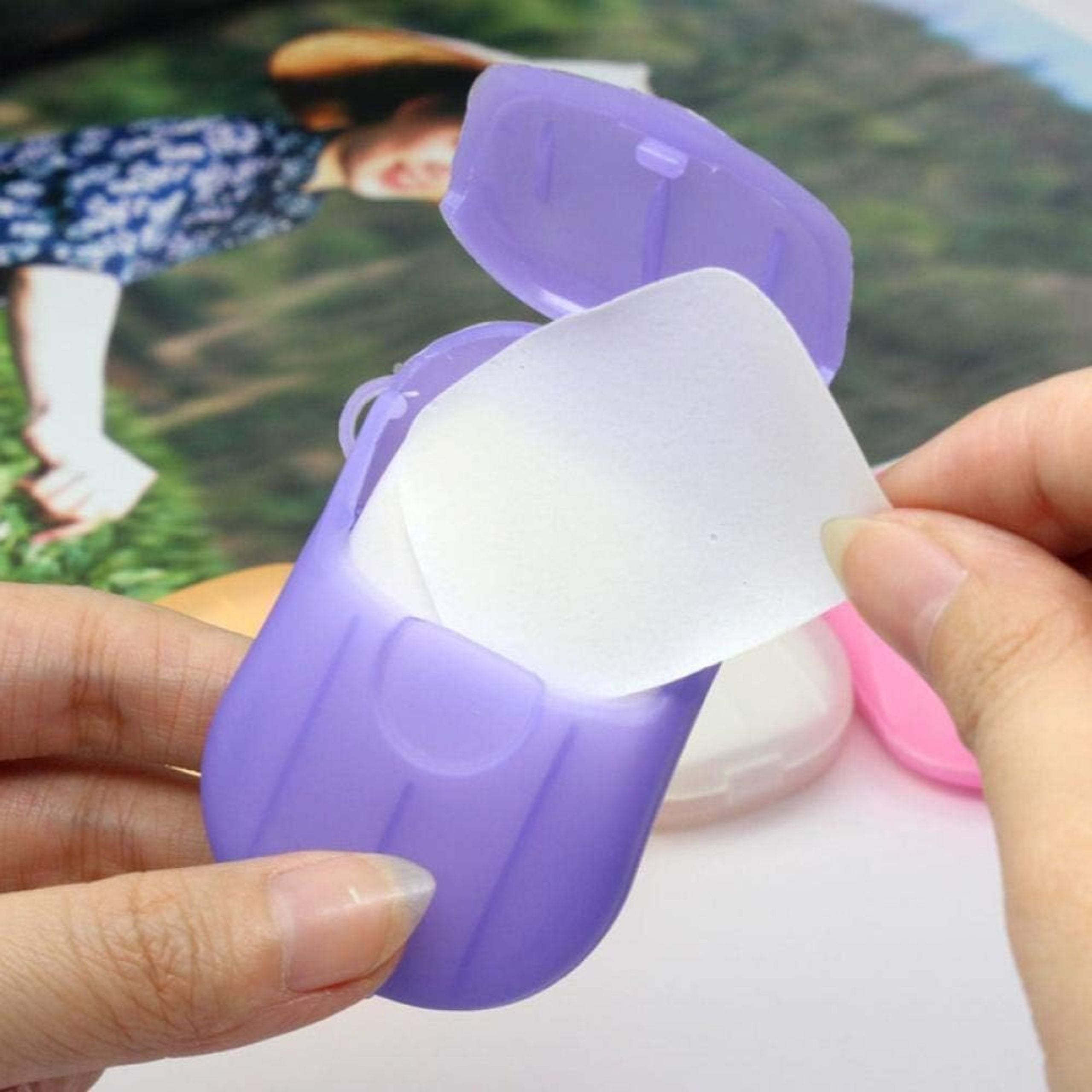 Omega Korea 1 Traveling Soap Sheets (1*50-Sheet) - 5 Pcs Set