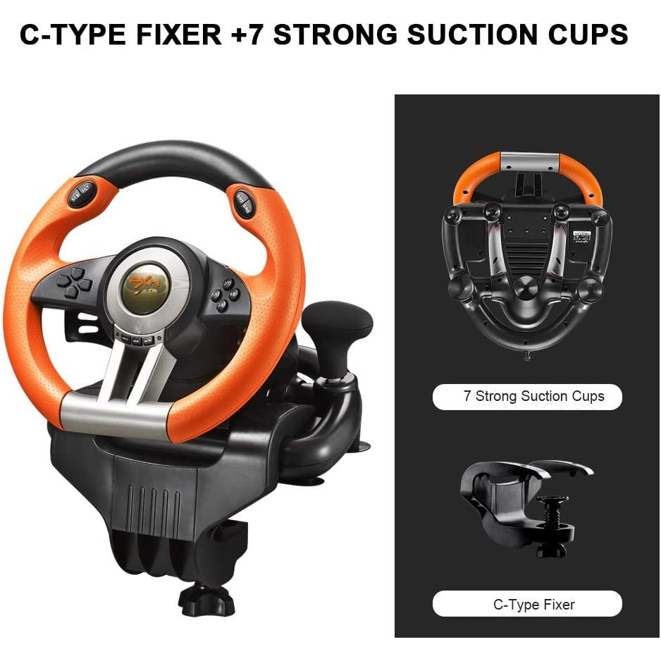 PXN V3 PRO Gaming Racing Wheel - Orange