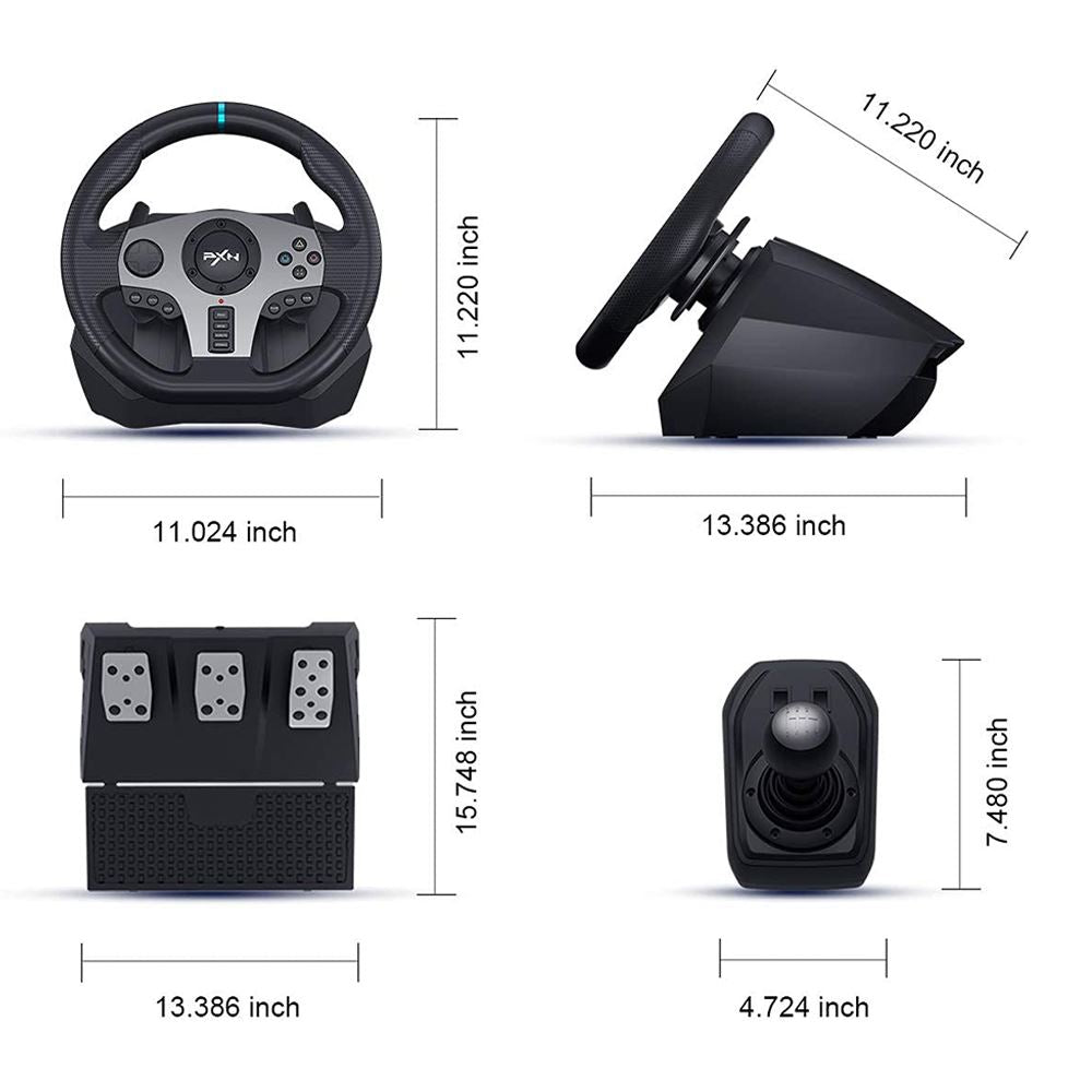 PXN V9 Gaming Racing Wheel -Black
