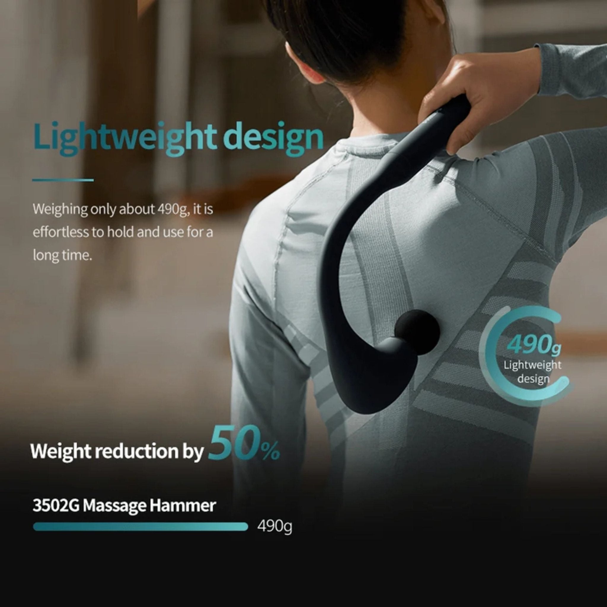 Philips Long Handle Massage Gun - Blue