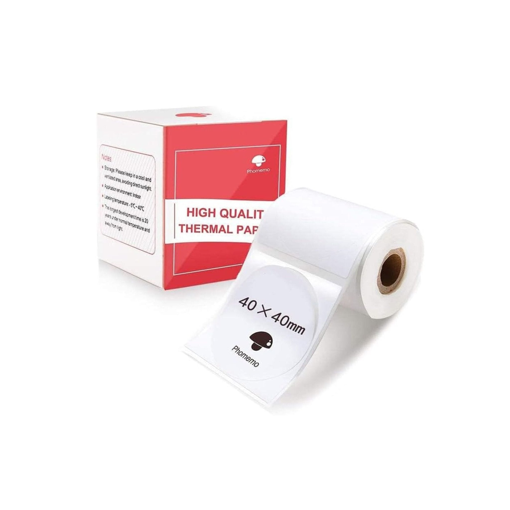 Phomemo Round Label 40*40mm 180pcs - White