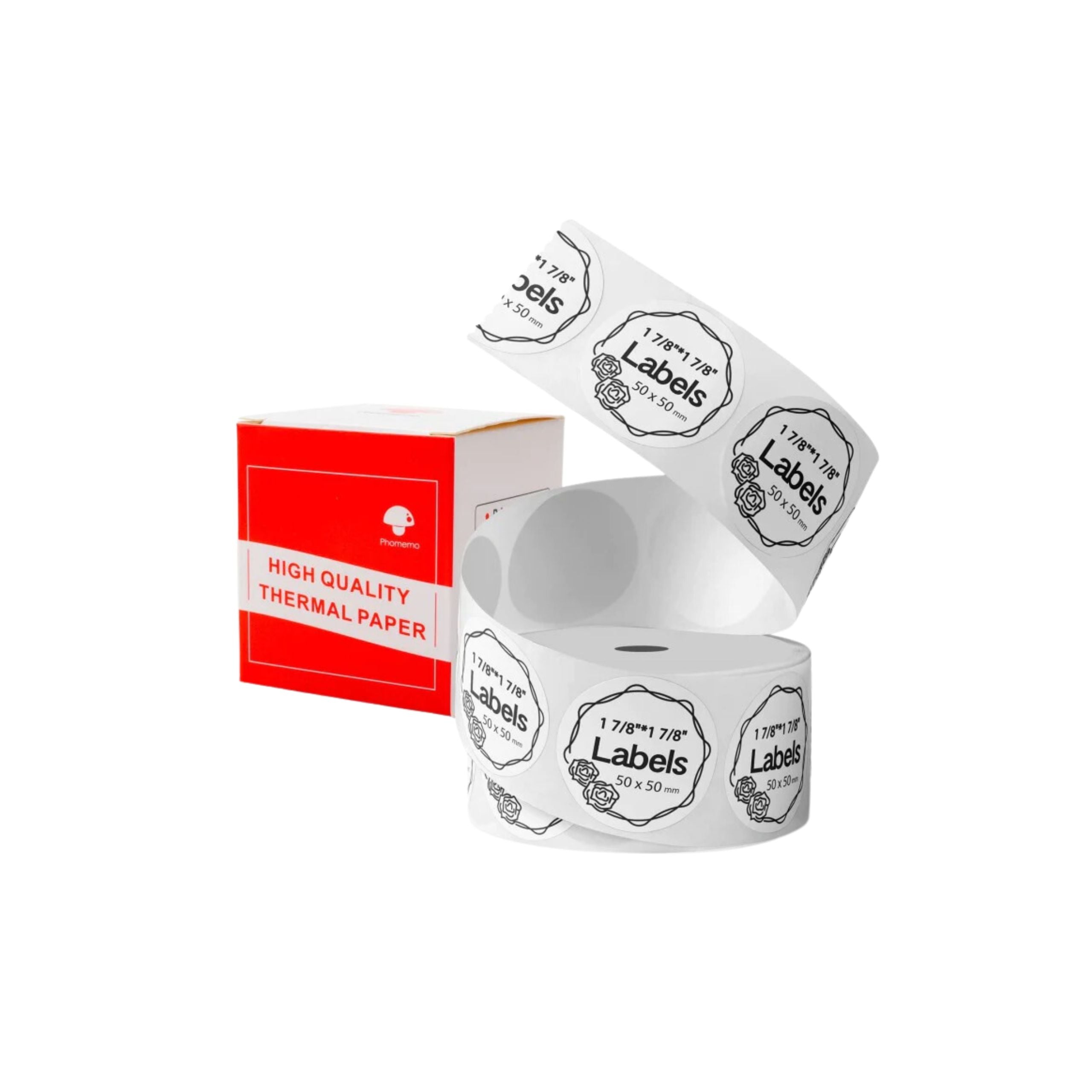Phomemo Round Label 50*50mm 140pcs - White