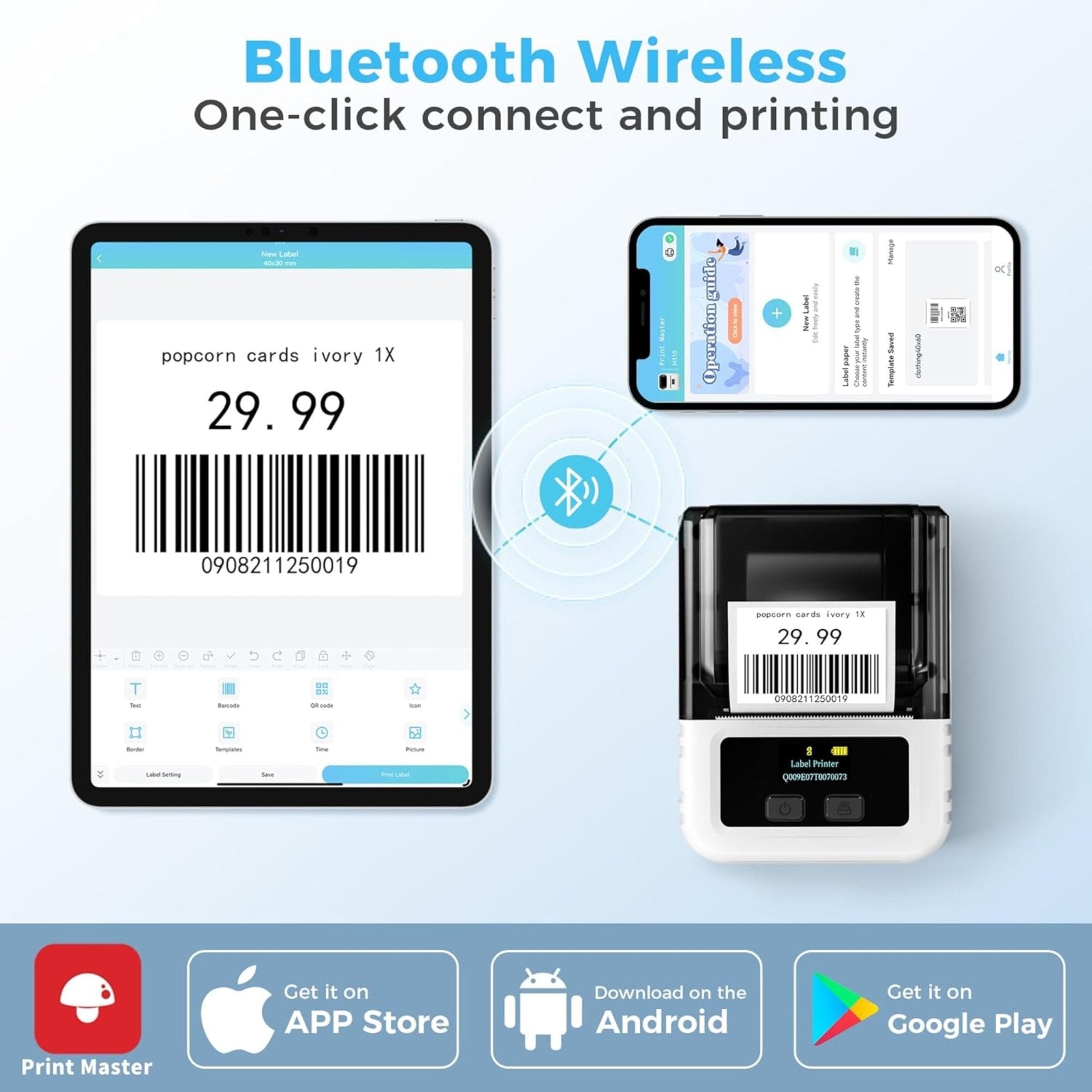 Phomemo Smart Label Printer M120
