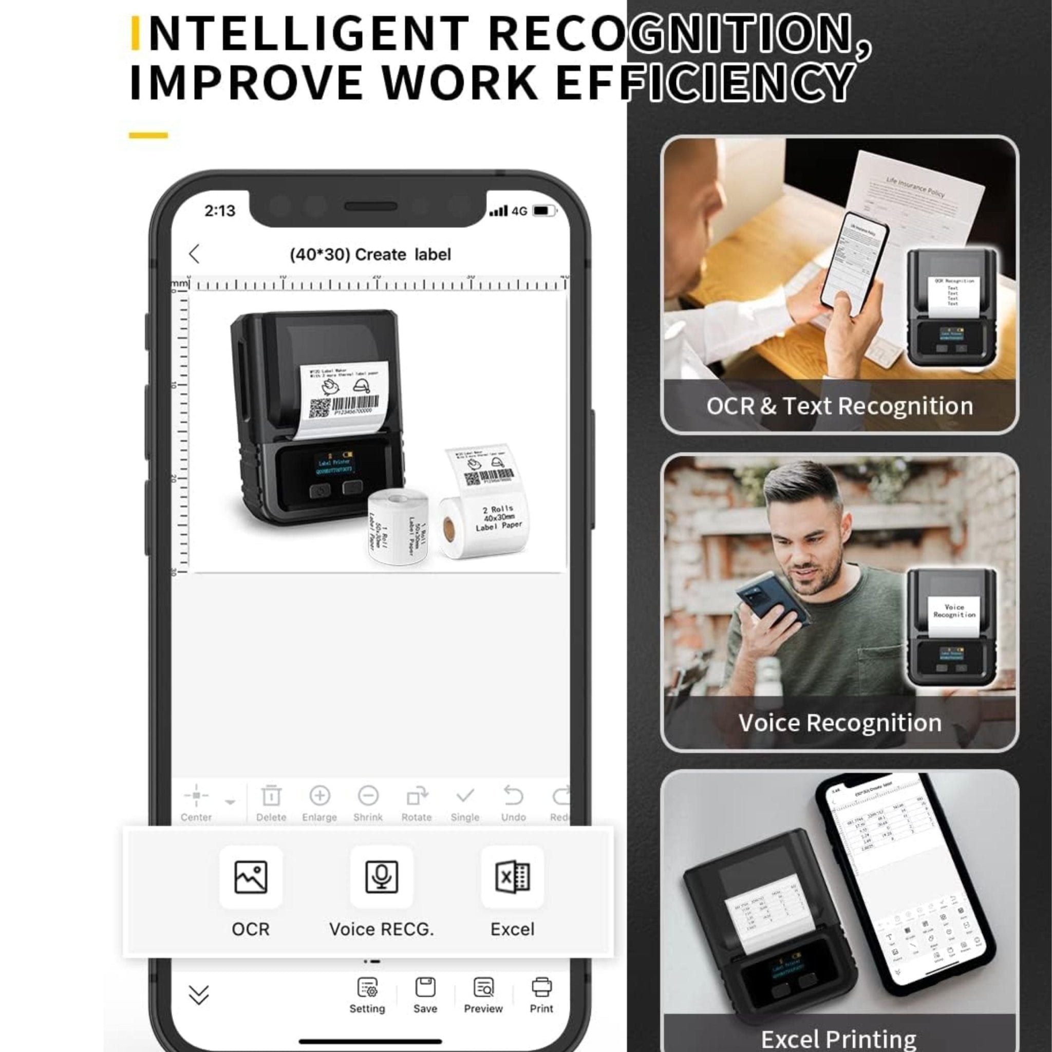 Phomemo Smart Label Printer M120