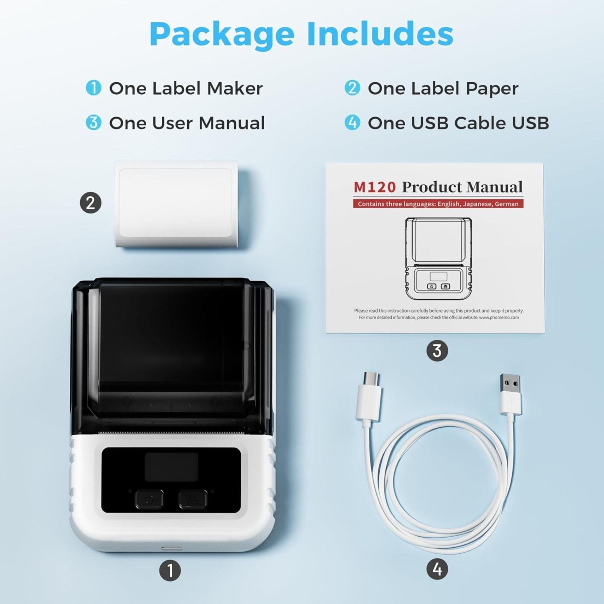 Phomemo Smart Label Printer M120