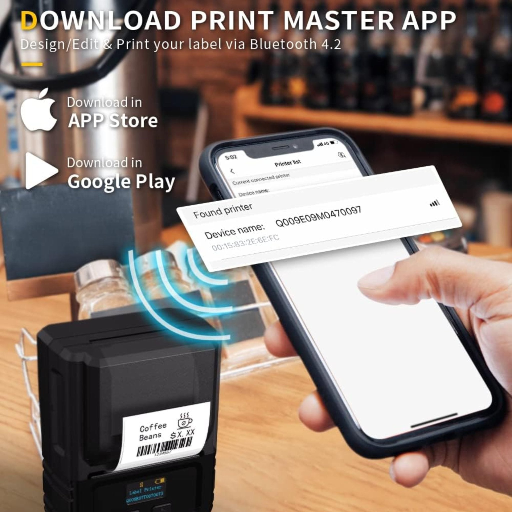 Phomemo Smart Label Printer M120